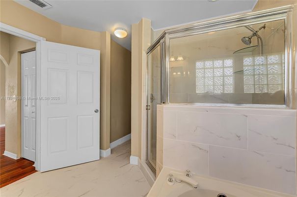 Bathroom, Glass Shower, Interior, Marble, Marble Walls