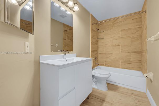 Bathroom, Interior, Marble Walls, Wood Texture Flooring