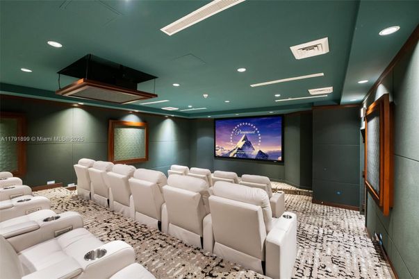 Home Theatre Room, Interior, Projection Screen, Recessed Lighting, Theatre Room