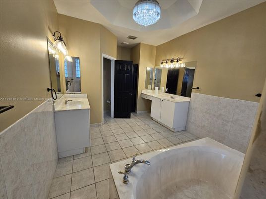 Bathroom, Chandelier, Dual Sink Vanities, Interior