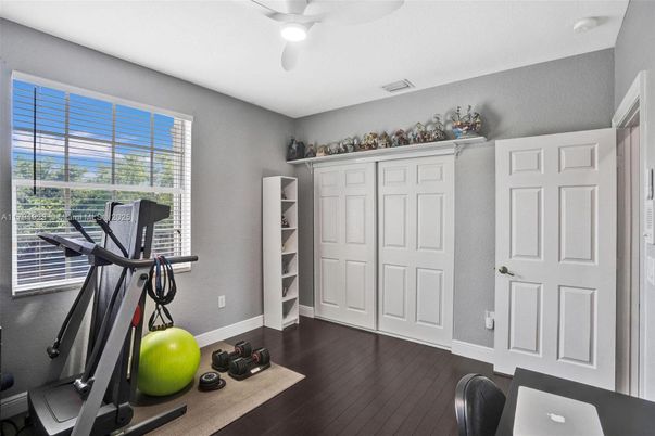 Fitness Equipment, Interior, Wood Texture Flooring