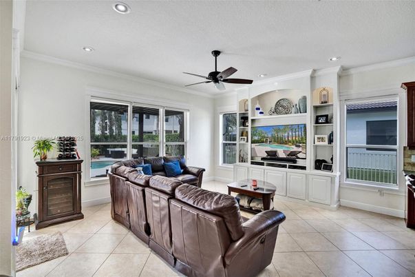 Interior, Living room, Recessed Lighting