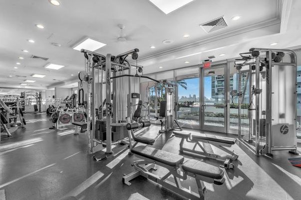 Fitness Equipment, Gym, Interior, Recessed Lighting