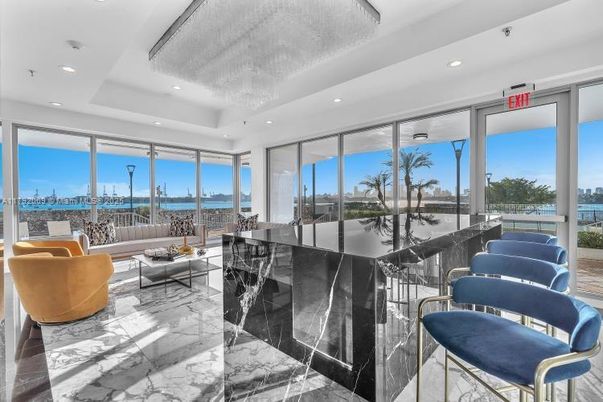 Interior, Living room, Marble, Recessed Lighting, Water