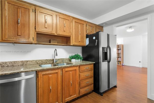 Interior, Kitchen, Wood Texture Flooring