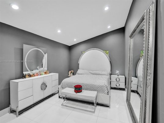 Bedroom, Interior, Recessed Lighting