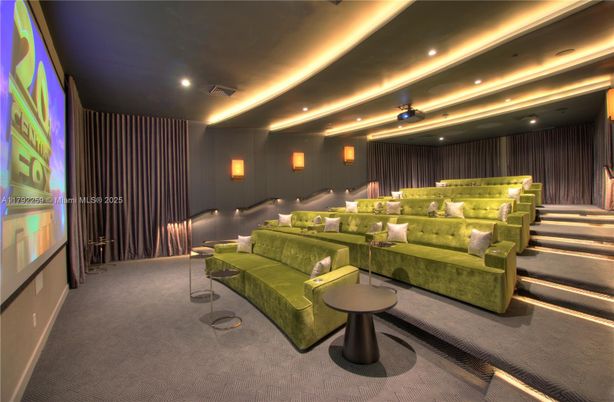 Interior, Projection Screen, Recessed Lighting, Theatre Room