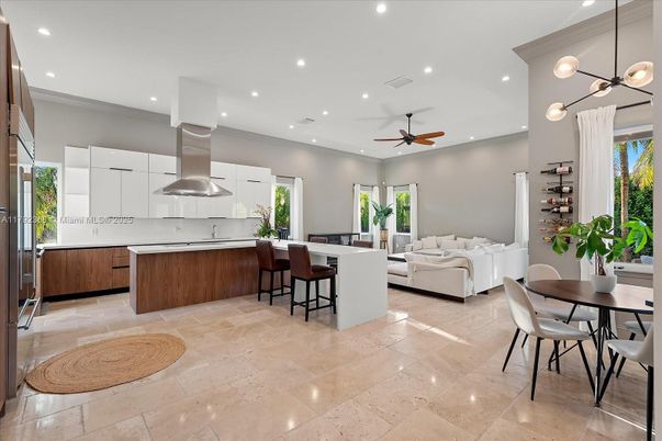 Dining room, Interior, Kitchen, Living room, Pendant Lights, Recessed Lighting