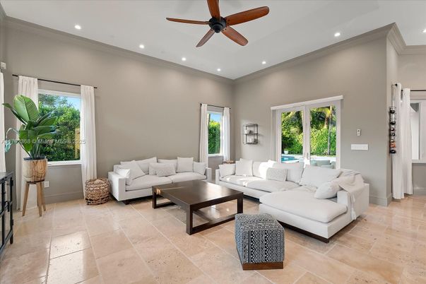 Interior, Living room, Recessed Lighting