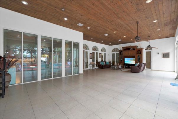 Interior, Living room, Recessed Lighting, Wooden Ceilings