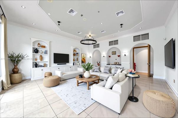 Interior, Living room, Recessed Lighting