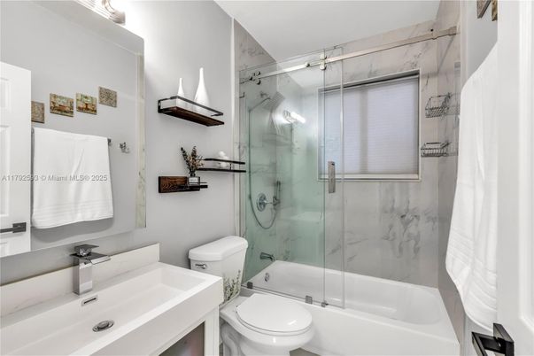 Bathroom, Glass Shower, Interior, Marble Walls