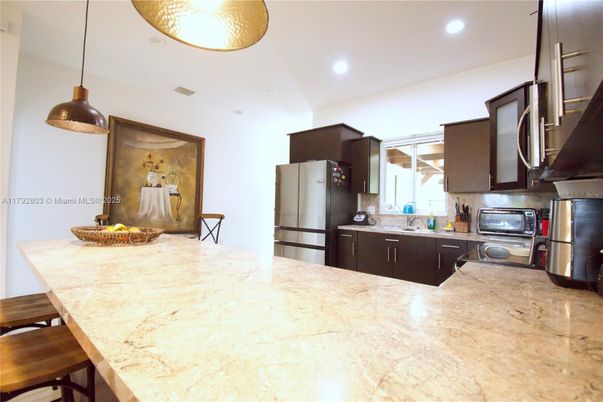 Interior, Kitchen, Pendant Lights, Recessed Lighting, Stainless Steel Appliances