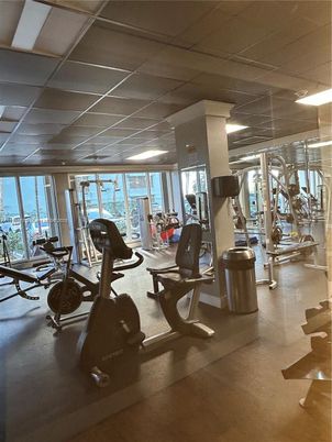 Fitness Equipment, Gym, Interior, Recessed Lighting