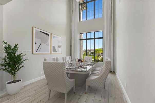 Dining room, Interior, Wood Texture Flooring