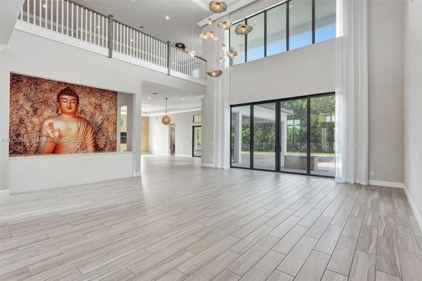 Interior, Pendant Lights, Recessed Lighting, Wood Texture Flooring