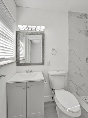 Bathroom, Interior, Marble Walls, Wood Texture Flooring