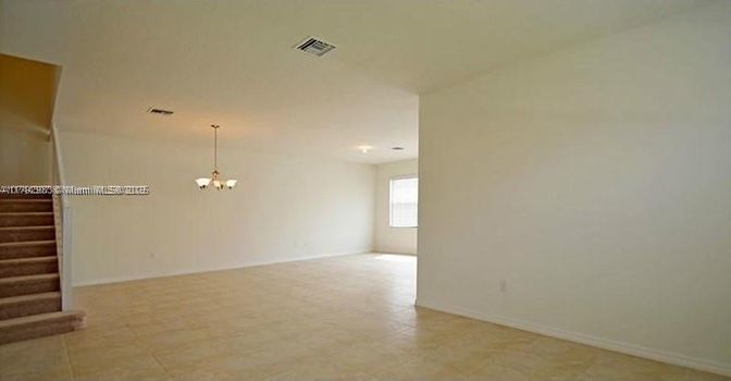 Chandelier, Empty room, Interior