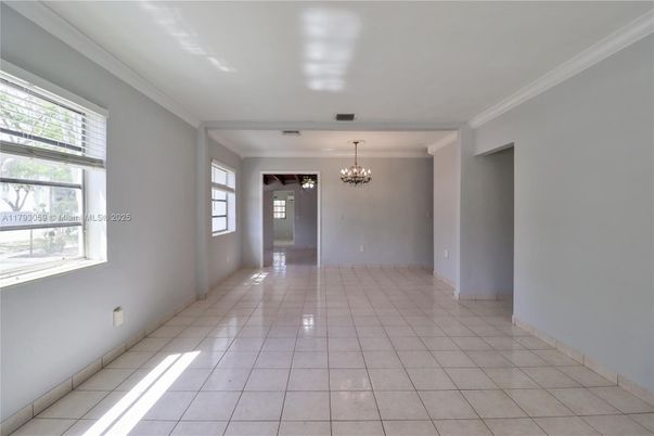 Chandelier, Empty room, Interior