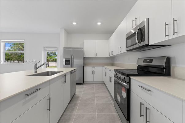 Interior, Kitchen, Recessed Lighting, Stainless Steel Appliances