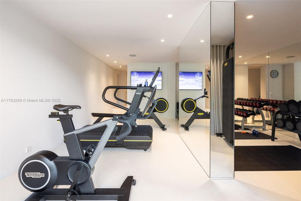 Fitness Equipment, Gym, Interior, Recessed Lighting
