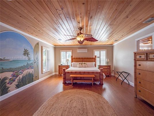 Bedroom, Interior, Wooden Ceilings, Wood Texture Flooring