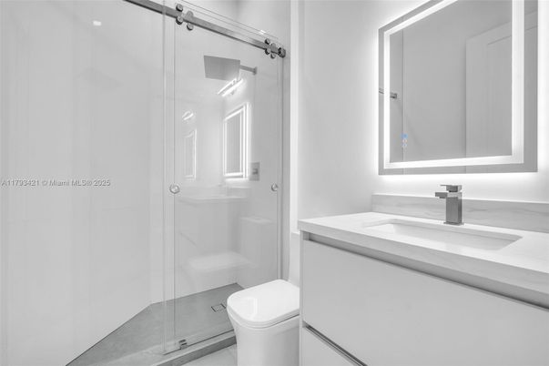 Bathroom, Glass Shower, Interior