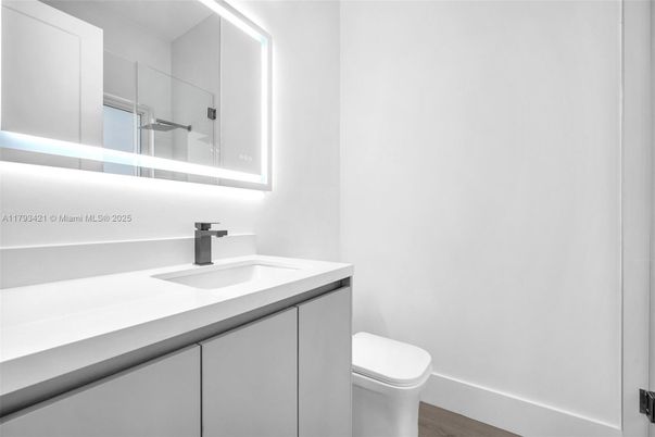 Bathroom, Interior, Wood Texture Flooring