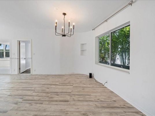 Chandelier, Empty room, Interior, Wood Texture Flooring