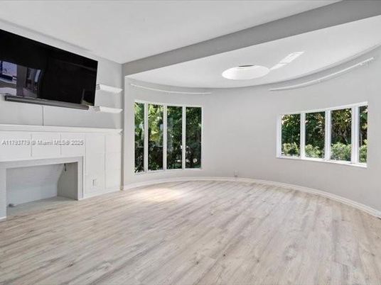 Empty room, Fireplace, Interior, Wood Texture Flooring