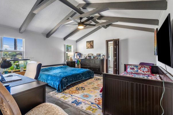 Bedroom, Interior, Wooden Beams