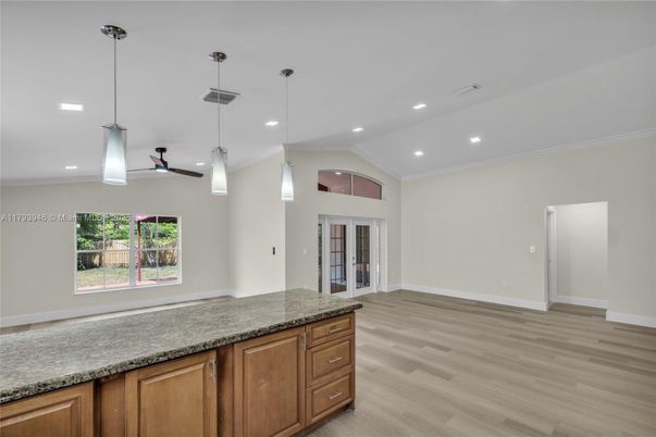 Interior, Pendant Lights, Recessed Lighting, Wood Texture Flooring