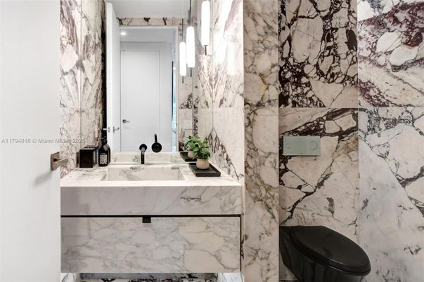 Bathroom, Interior, Marble Walls