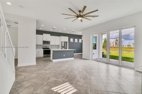 Interior, Kitchen, Recessed Lighting, Stainless Steel Appliances, Water