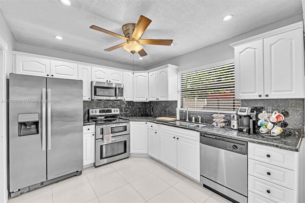 Interior, Kitchen, Recessed Lighting, Stainless Steel Appliances