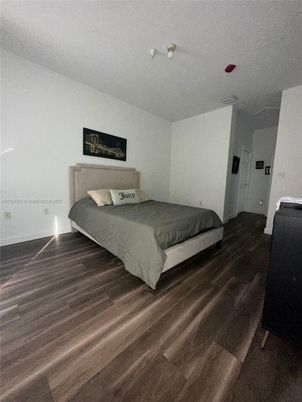 Bedroom, Fireplace, Interior, Wood Texture Flooring