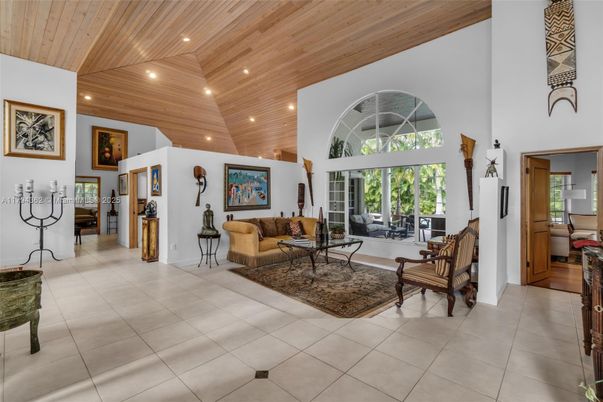 Interior, Living room, Recessed Lighting, Wooden Ceilings
