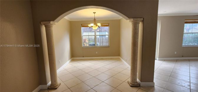 Chandelier, Empty room, Interior