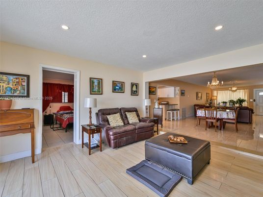 Chandelier, Dining room, Interior, Living room, Recessed Lighting, Wood Texture Flooring