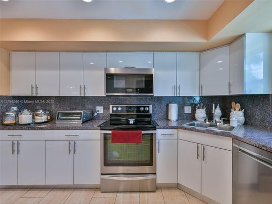 Interior, Kitchen, Recessed Lighting, Stainless Steel Appliances
