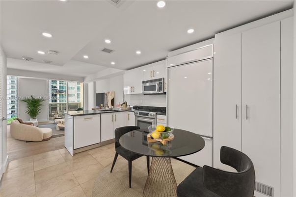 Interior, Kitchen, Living room, Recessed Lighting, Stainless Steel Appliances