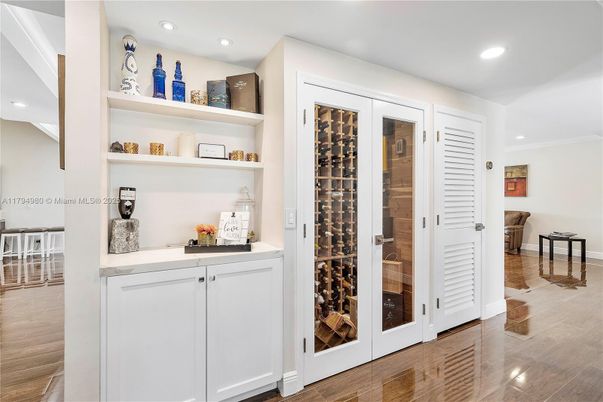 Interior, Recessed Lighting, Wine Storage, Wood Texture Flooring