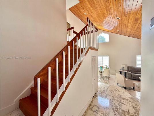 Interior, Marble, Recessed Lighting, Wooden Ceilings