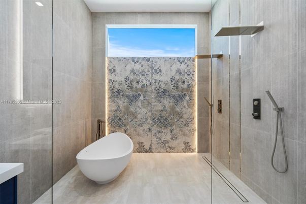 Bathroom, Free Standing Baths, Glass Shower, Interior