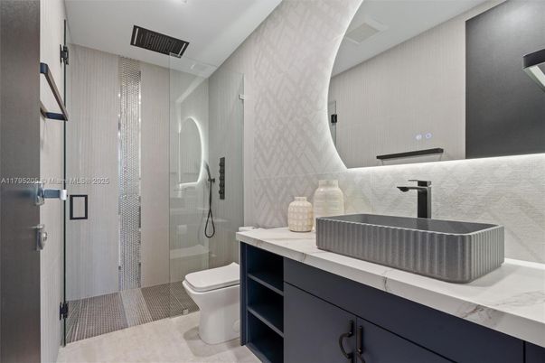 Bathroom, Glass Shower, Interior