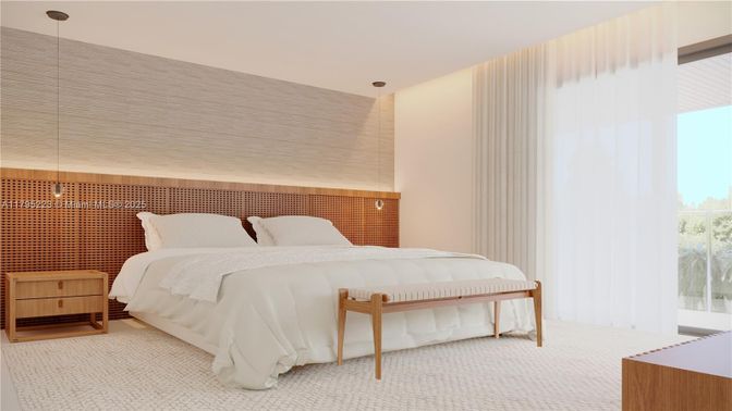 Bedroom, Interior, Pendant Lights
