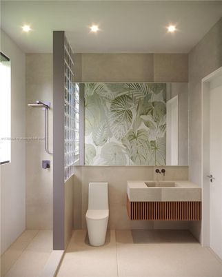 Bathroom, Interior, Recessed Lighting