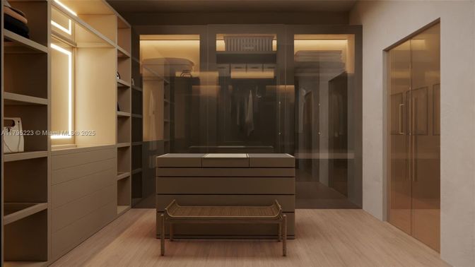 Interior, Walk-in Closets, Wood Texture Flooring