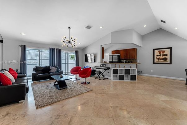 Interior, Kitchen, Living room, Pendant Lights, Recessed Lighting