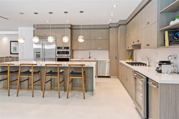 Interior, Kitchen, Pendant Lights, Recessed Lighting, Stainless Steel Appliances